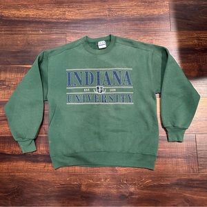 Vintage Indiana University Crewneck Sweatshirt Indiana Hoosiers Made in USA